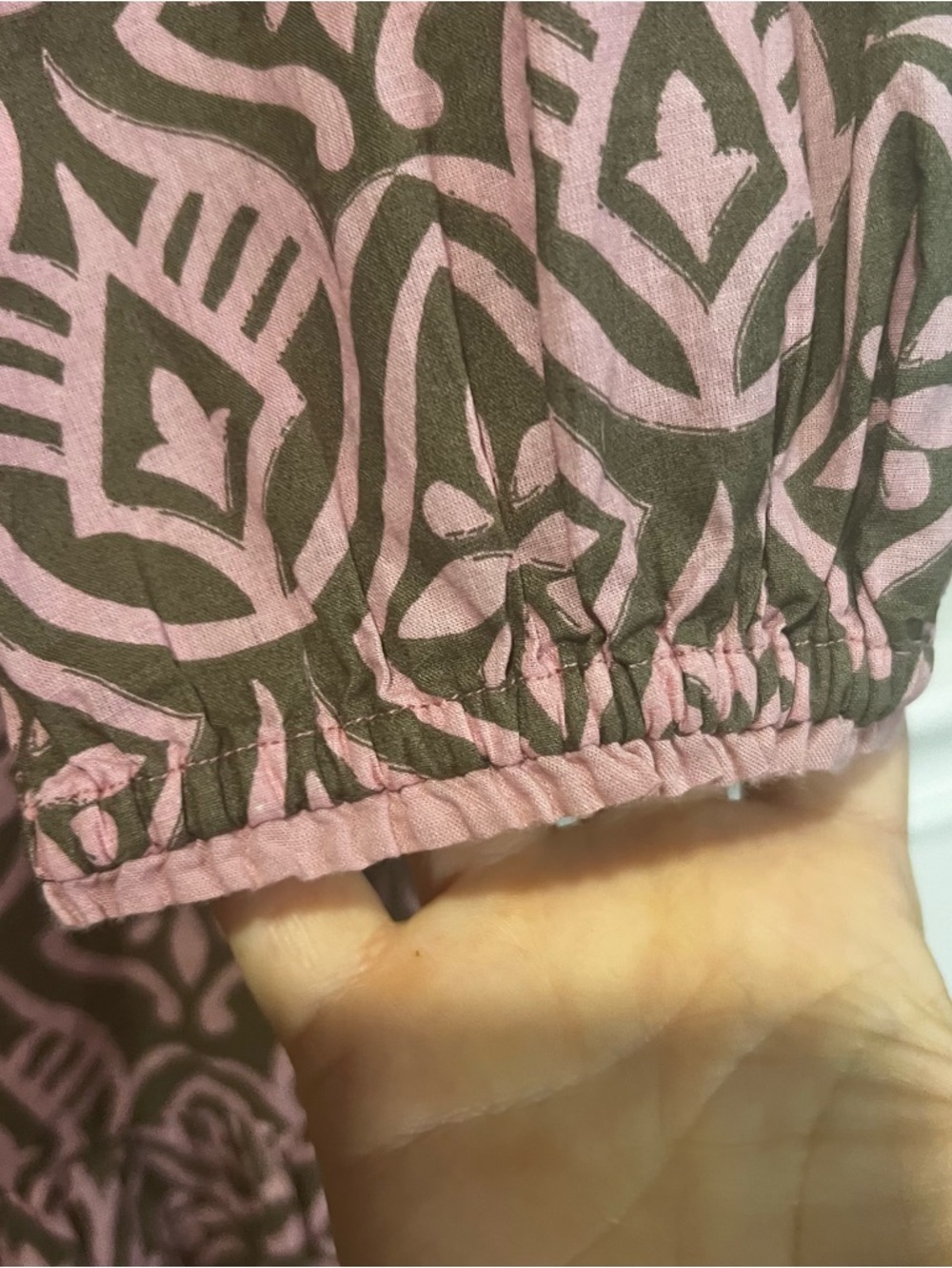 Velvet by Graham & Spencer Pink Brown Mosaic Dress size X small - Picture 6 of 14